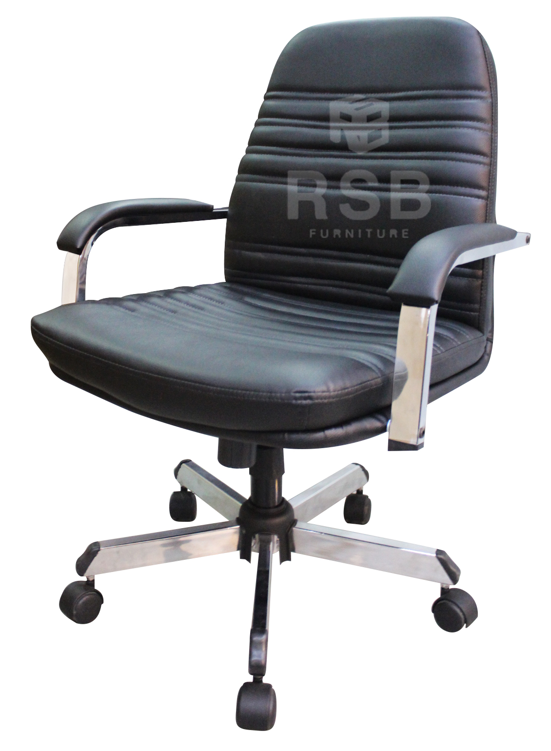 เก้าอี้ทำงาน เก้าอี้สำนักงาน เบาะหนัง เลือกสีได้ รหัส 1204