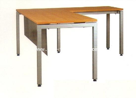 โต๊ะทำงานเข้ามุม ขาเหล็กกล่องเหลี่ยม ขนาด 180 x 180 cm รหัส 986