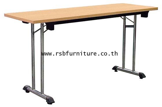 โต๊ะพับอเนกประสงค์ มีหลายขนาด W120 / 150 / 180 cm ขาเหล็กชุบโครเมี่ยม รหัส 2037