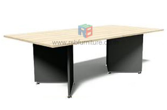 โต๊ะประชุม ขา V มีจุกรองที่ขา ขนาด 240 x 120 cm รหัส 2607