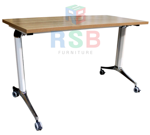 โต๊ะพับล้อเลื่อน มีที่ล็อคล้อ มีขนาด 120 / 160 / 180 cm รหัส 2860