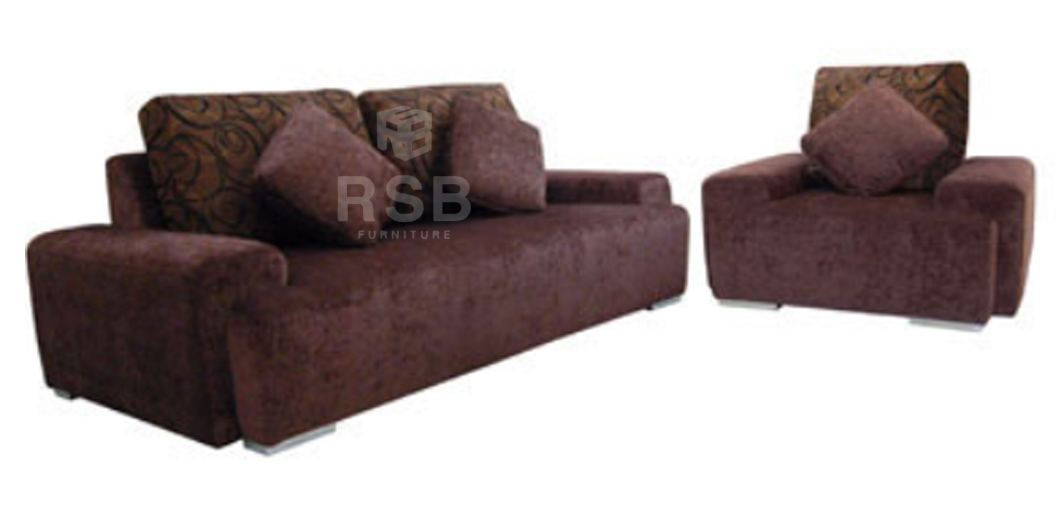 โซฟารับแขก 3 + 1 ที่นั่ง CETUS SOFA SET ขาเหล็ก รหัส 3138