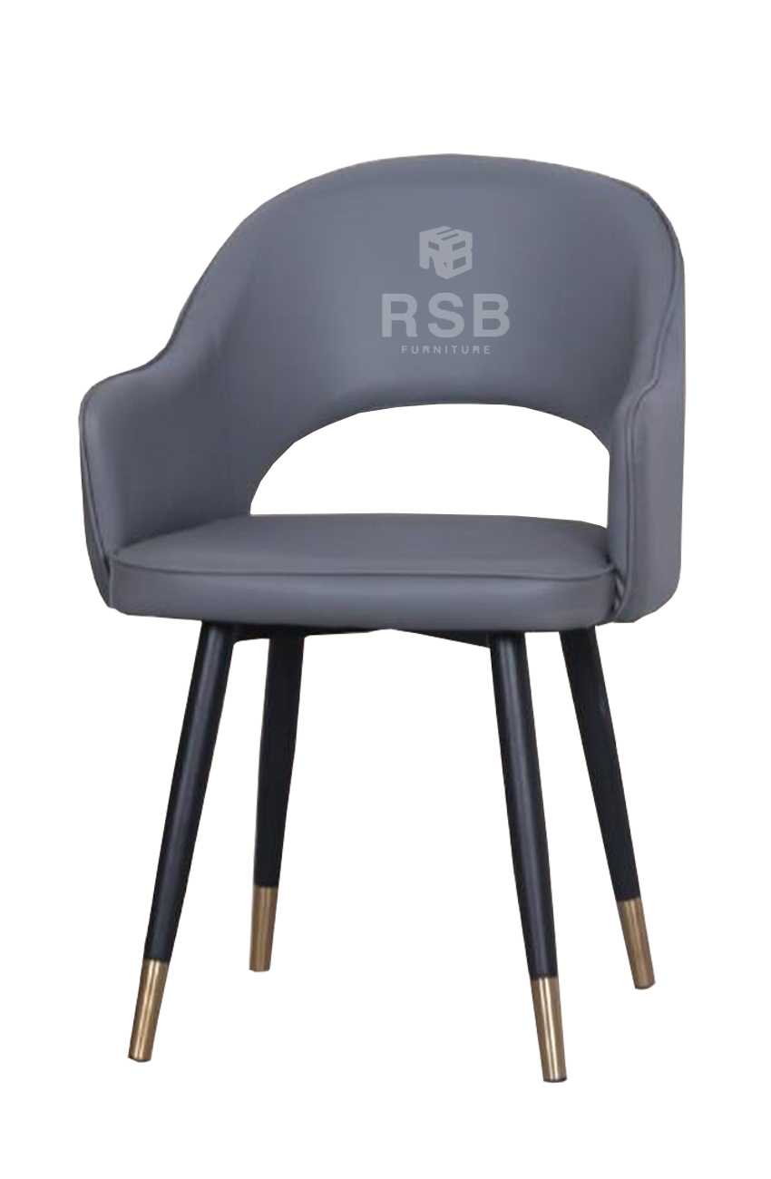 เก้าอี้ Design โครงขาเหล็ก เบาะหนัง รหัส 3960