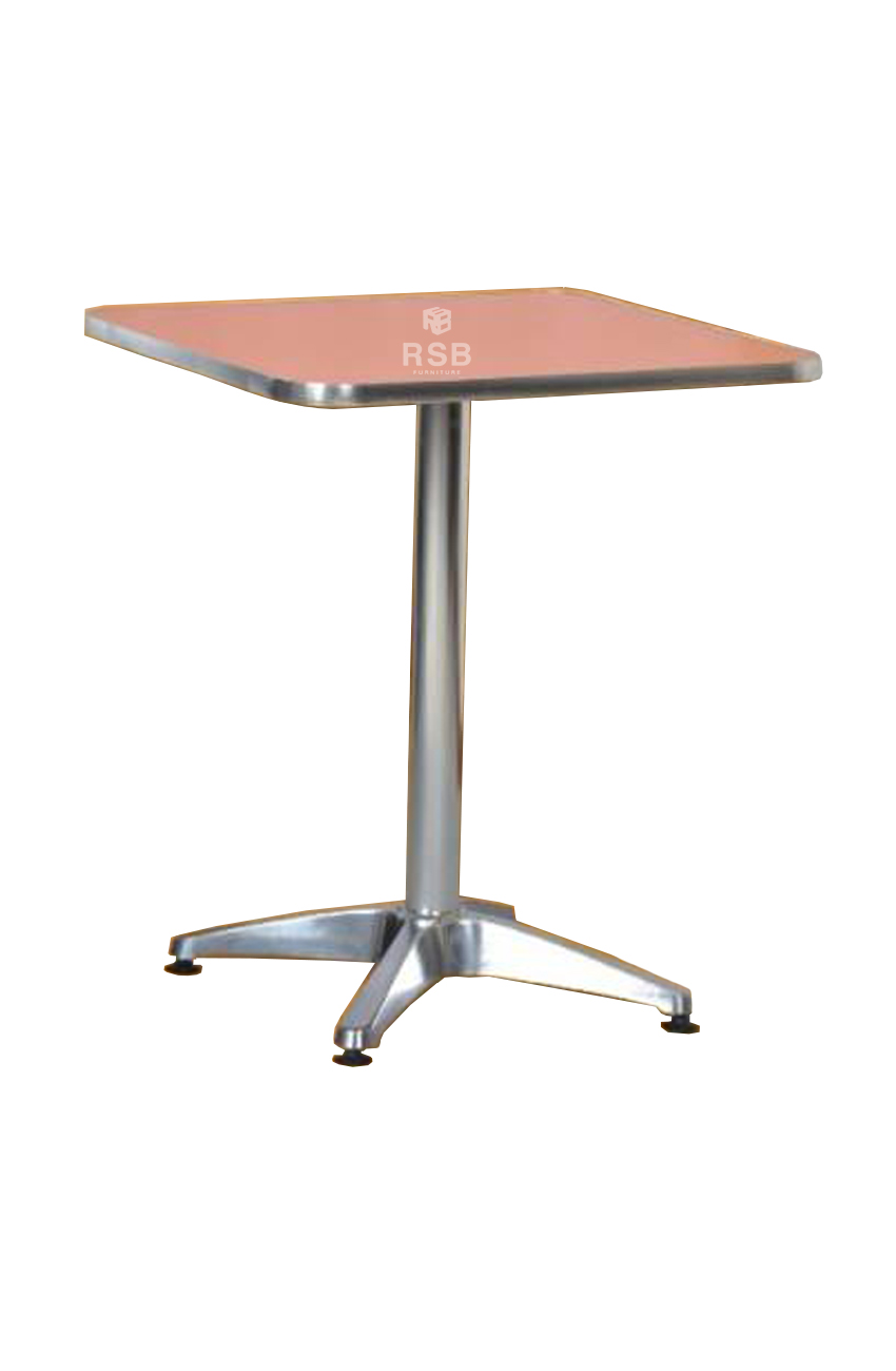 โต๊ะอลูมิเนียม ทรงสี่เหลี่ยม ขนาด W60 x D60 x H70 CM รหัส 3955