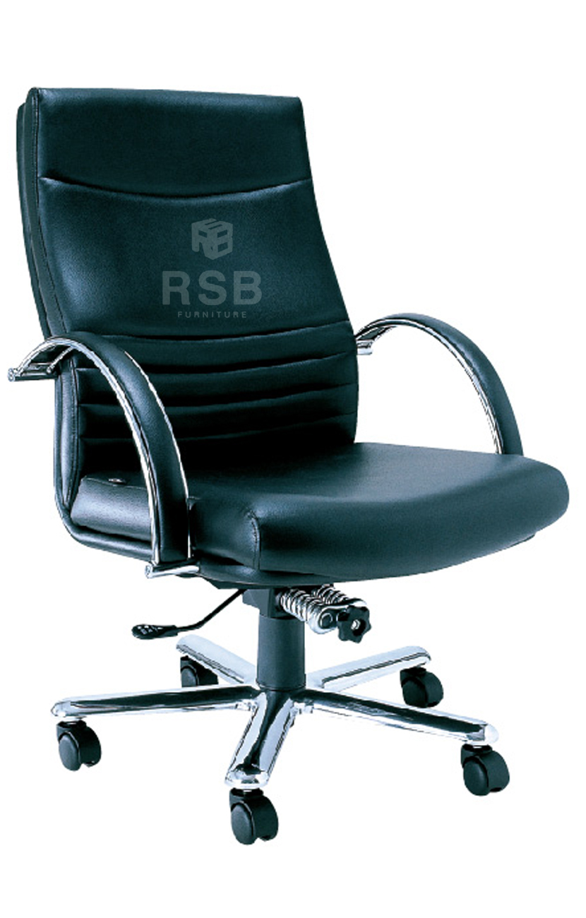 เก้าอี้ทำงานผู้บริหาร พนักพิงหนัง พนักพิงสูงระดับบ่า รหัส 4131