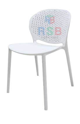 เก้าอี้ MODERN สีขาว ที่นั่งดัดขึ้นรูป รหัส 4341