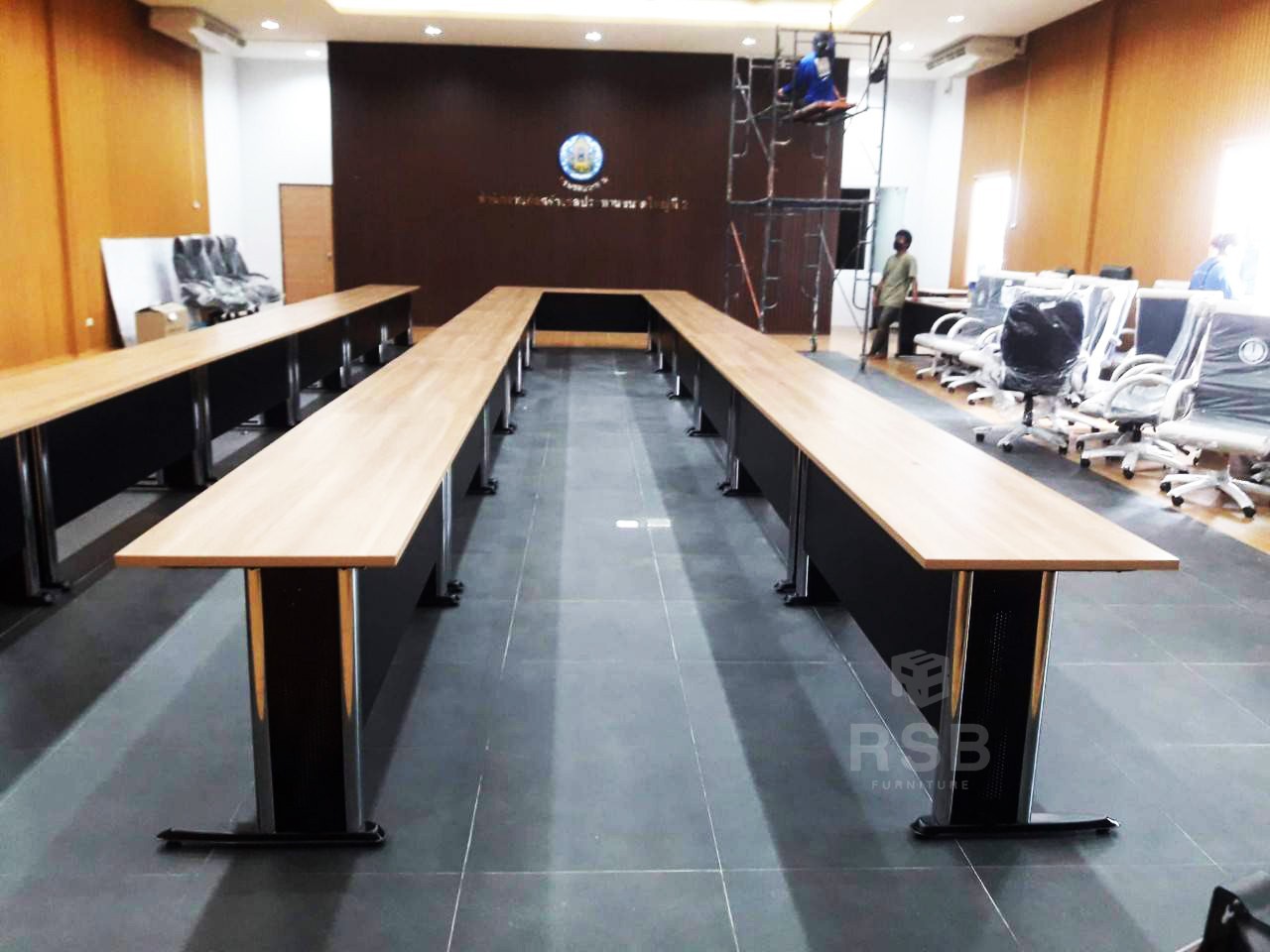 โต๊ะประชุม ตัวต่อ ขาเหล็กปั๊มเงา ตัว U มีตารางให้เลือก หลายขนาด ตั้งแต่ ...