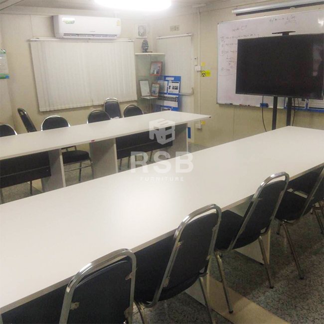 เมลามีนสีพิเศษ WENGE เป็นสีที่ สวย และโมเดิร์นมากค่ะ เหมาะกับสถานที่ห้องหน้างานนี้มากค่ะ