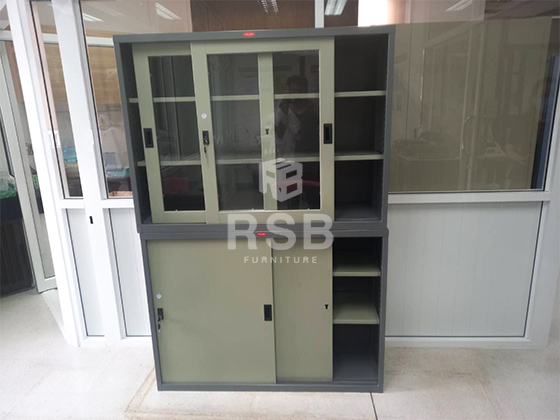 หน้างานนี้ลูกค้าได้เลือกซื้อตู้เอกสารเหล็ก ยี่ห้อ PRELUDE ทั้ง 2 ตู้เลยค่ะ