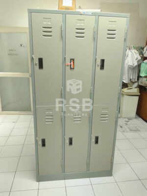 ภาพถ่ายจากหน้างานจริงที่เรานำไปจัดส่งค่ะ ในภาพเป็นตู้ล็อคเกอร์เหล็ก 6 ประตู ยี่ห้อ TAIYO รุ่น LK-006 (มี มอก.1284-2560)