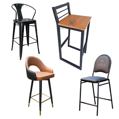 เก้าอี้บาร์ ทรงสูง 4 ขา ไม่มีล้อ