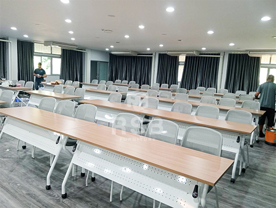 ภาพถ่ายจากหน้างาน จัดส่งถึงที่เรียบร้อยเก้าอี้สัมมนา เก้าอี้ประชุม รุ่นเหล็กหนาพิเศษ 1.5 mm