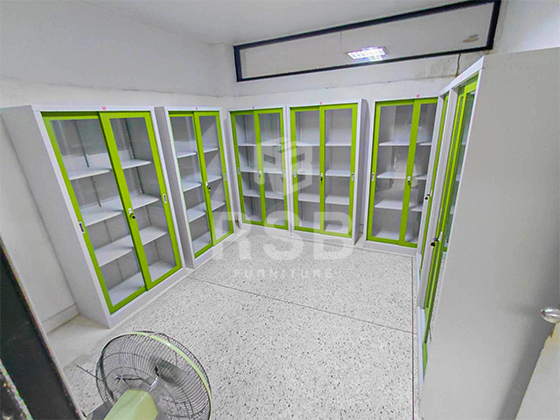 นำภาพจากหน้างานจัดส่งตู้เอกสารเหล็กบานเลื่อน ยี่ห้อ LUCKY WORLD มาฝาก