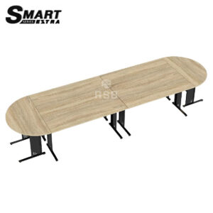 โต๊ะประชุม PRELUDE รุ่น S-DK1500+S-CF126 จำนวน 10-12 ที่นั่ง รหัส 5236 หัวโต๊ะครึ่งวงกลม