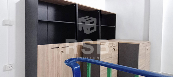 หน้างานนี้จัดส่งตู้เอกสารจำนวน 2 รุ่น มีตู้เอกสารสูงและตู้เอกสารเตี้ย ตู้เอกสารสูง