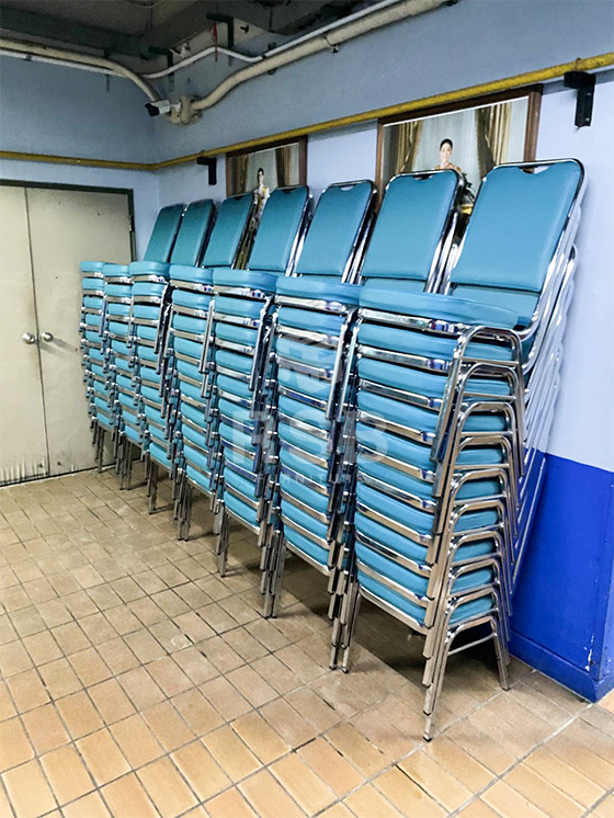 สำหรับหน้างานนี้จัดส่งเรียบร้อยค่ะ เก้าอี้จัดเลี้ยง รุ่นเหล็กหนาพิเศษ 1.5 mm