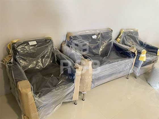 สำหรับหน้างานนี้จัดส่งโซฟารับแขก รุ่น 2625 ขาเหล็กกลมชุบโครเมี่ยม