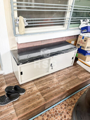 ภาพถ่ายจริงจากหน้างาน นำตู้เก็บรองเท้าเหล็ก ยี่ห้อ Taiyo รุ่น GN-001 ไปจัดส่ง