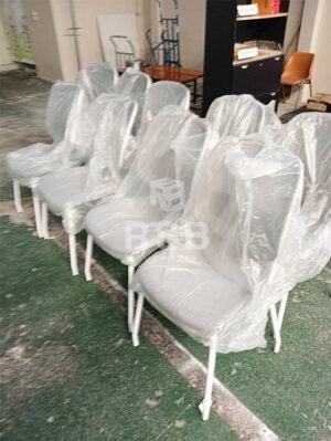 จัดส่งเรียบร้อยเก้าอี้เก้าอี้สัมมนา เก้าอี้ประชุม รุ่นเหล็กหนาพิเศษ 1.5 mm พนักพิงตาข่าย