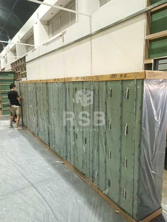 จัดส่งถึงสถานที่เรียบร้อยหน้างานนี้ลูกค้าต้องการตู้ล็อคเกอร์เหล็ก ได้เลือกใช้เป็นตู้เหล็กยี่ห้อ SURE รุ่น LK – 012