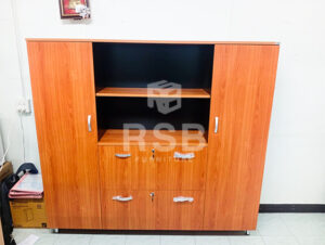 จัดส่งและประกอบติดตั้งให้ถึงที่ไซด์บอร์ด ตู้เอกสาร ขาเหล็ก 2 บานเปิดใหญ่ 2 ลิ้นชัก 2 ช่องโล่ง 