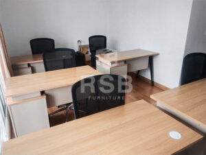 รีวิวภาพถ่ายจากหน้างาน จัดส่งโต๊ะทำงานขาเหล็กดีไซน์ พร้อมเก้าอี้ทำงานพนักพิงตาข่าย