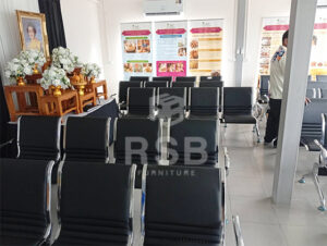 ผลงานติดตั้งจริง เก้าอี้แถวพักคอยสำหรับจุดบริการสาธารณะ (Airport / Public Waiting Chair System)