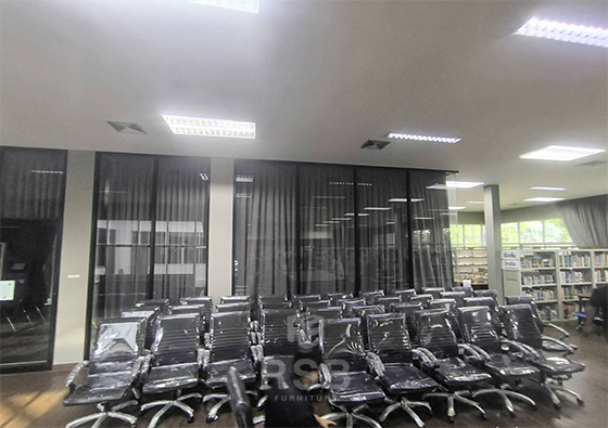 พาส่องผลงานจัดส่งจริง เก้าอี้ทำงาน พนักพิงสูงถึงต้นคอ รหัส 3945 ณ ห้องประชุม